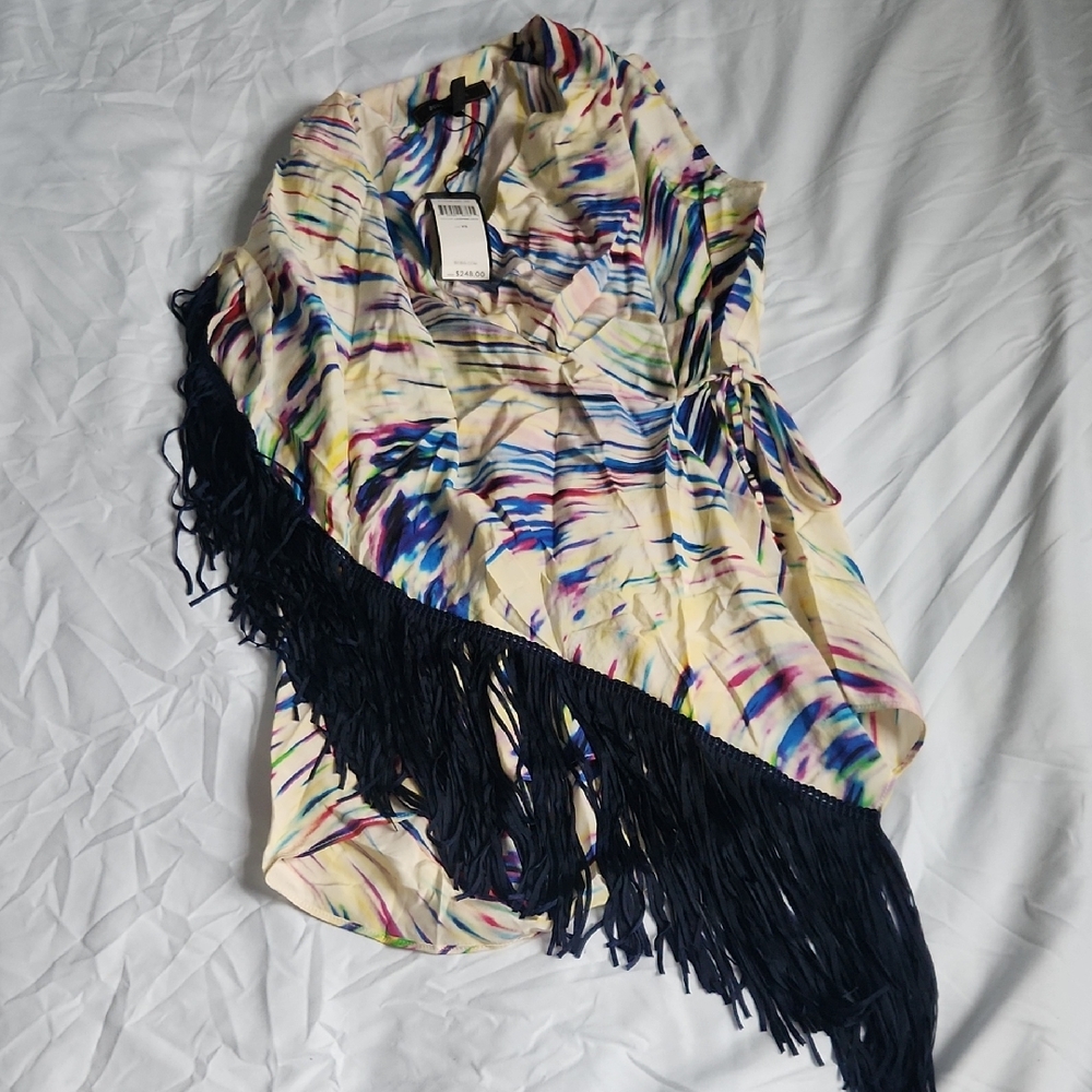 BCBGMaxAzria Multicolor Abstract Dress